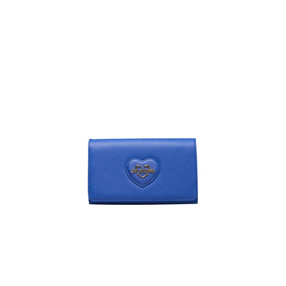 Синя поліетиленова жіноча сумка через плече Love Moschino