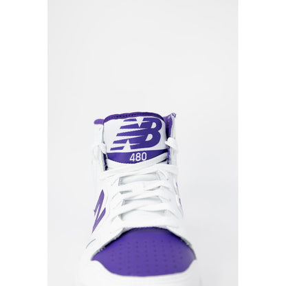 Фіолетові шкіряні кросівки New Balance