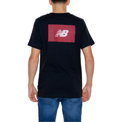 Чорна бавовняна футболка New Balance