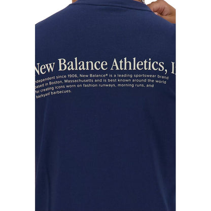 Синя бавовняна футболка New Balance