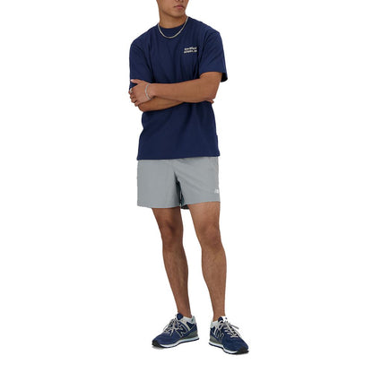 Синя бавовняна футболка New Balance