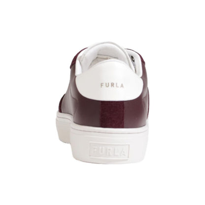 Шкіряні кросівки Furla Bordeaux