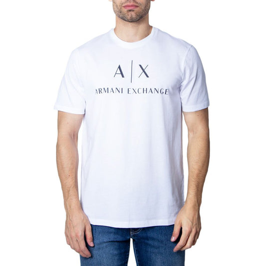 Біла бавовняна футболка Armani Exchange