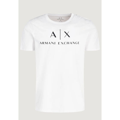Біла бавовняна футболка Armani Exchange