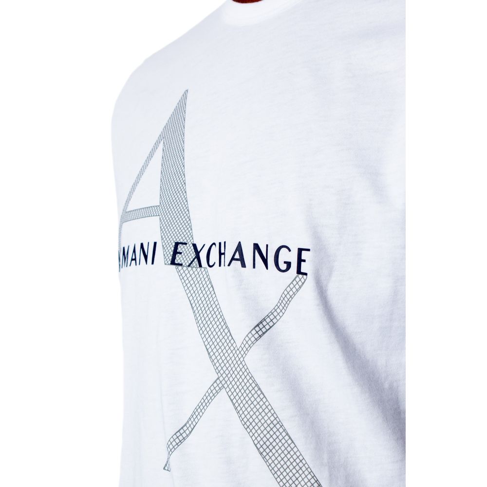 Біла бавовняна футболка Armani Exchange