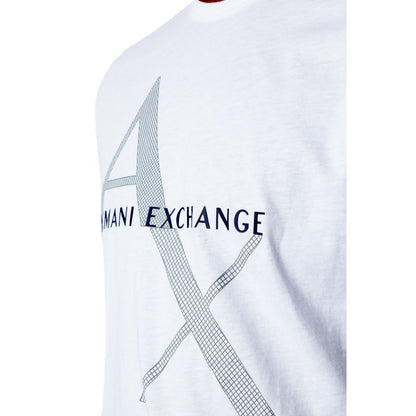 Біла бавовняна футболка Armani Exchange