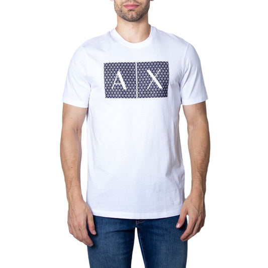 Біла бавовняна футболка Armani Exchange