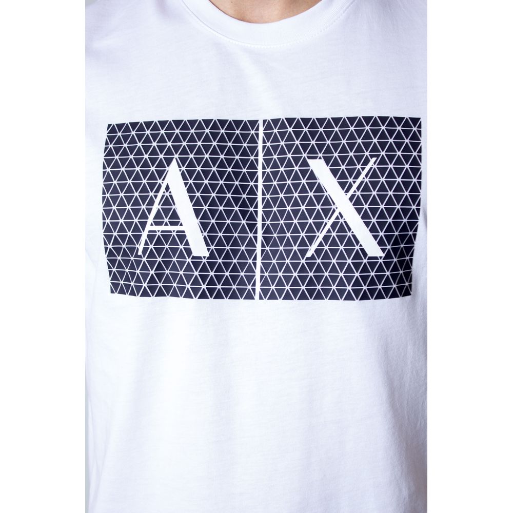 Біла бавовняна футболка Armani Exchange