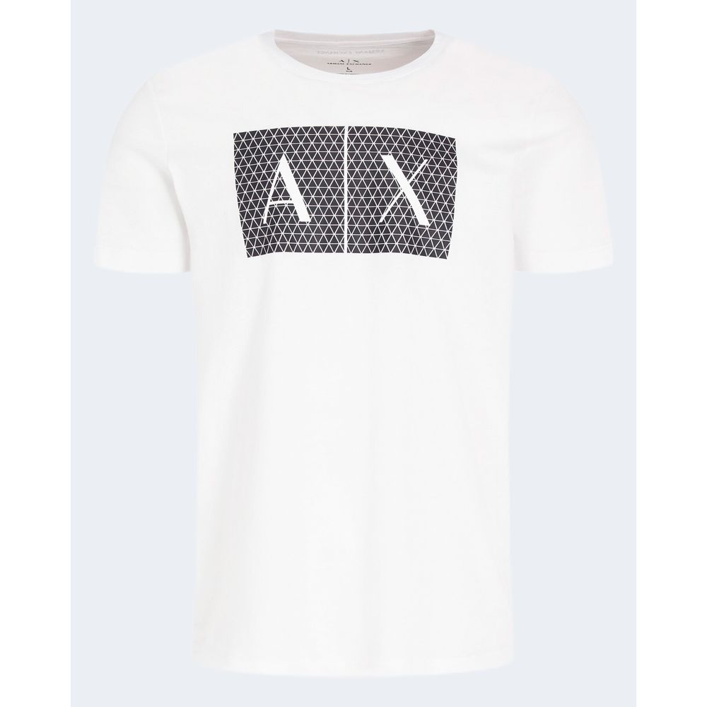 Біла бавовняна футболка Armani Exchange