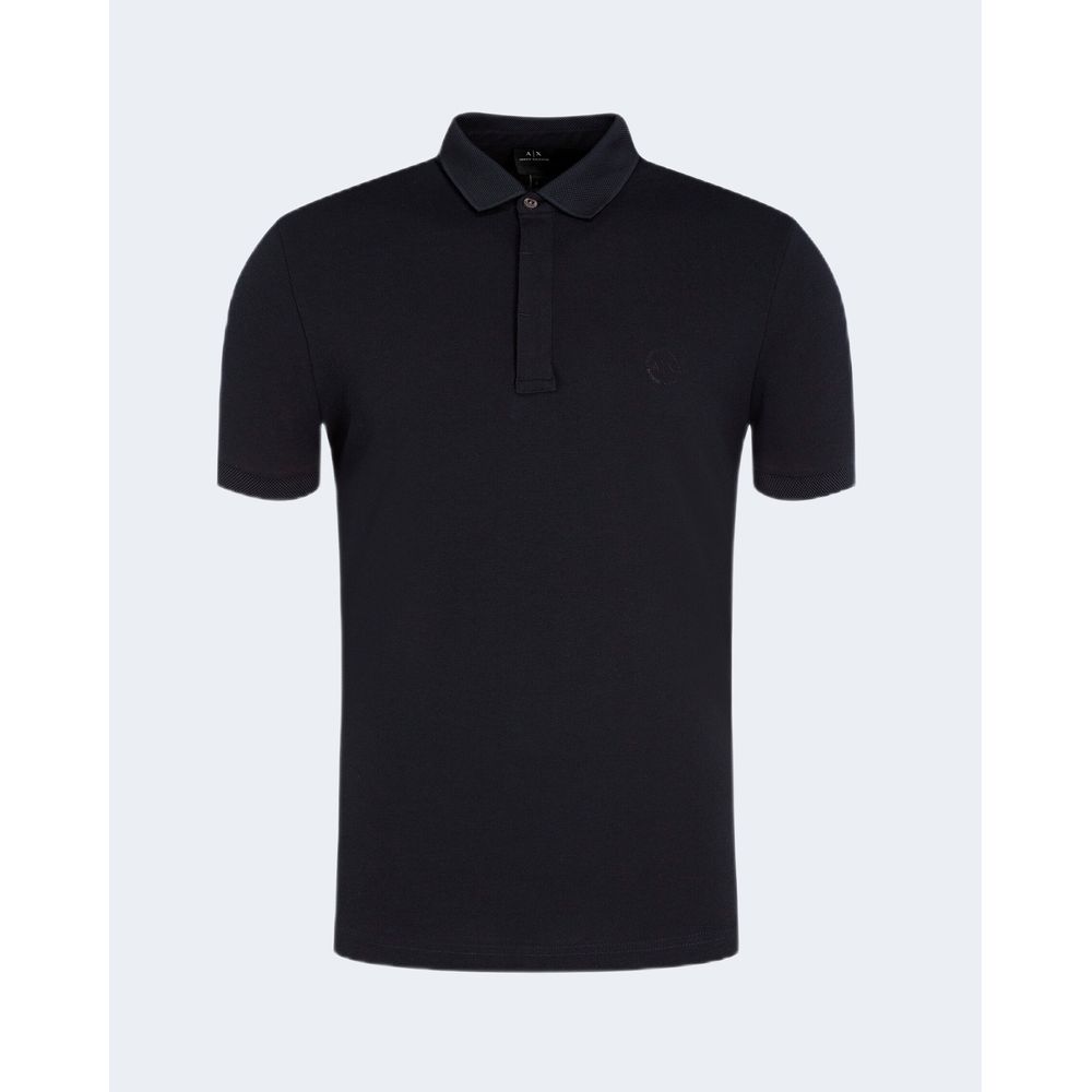 Синя бавовняна сорочка-поло Armani Exchange
