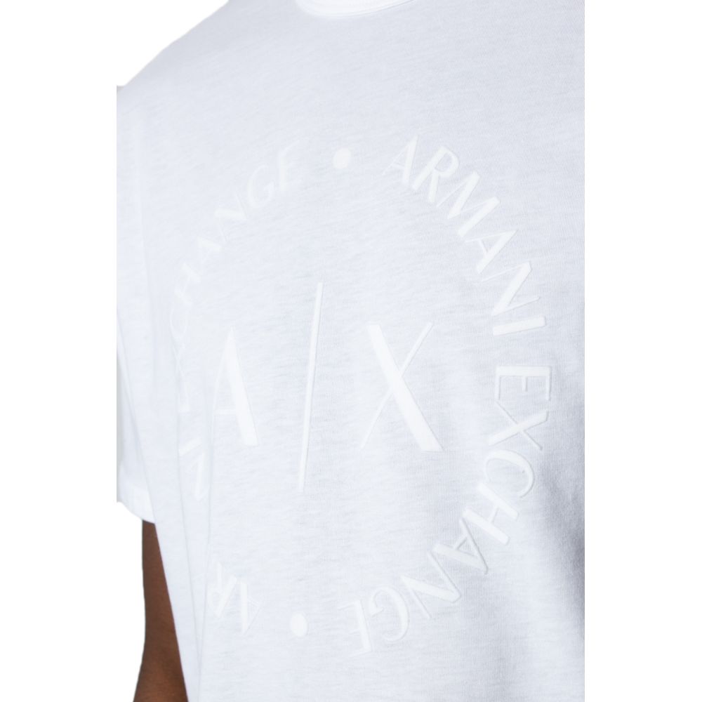 Біла бавовняна футболка Armani Exchange