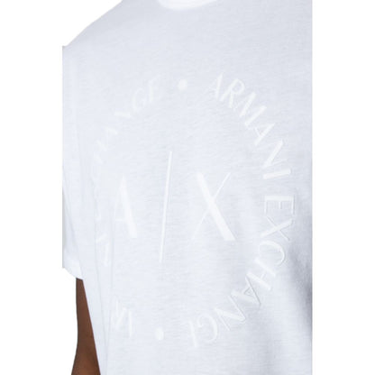 Біла бавовняна футболка Armani Exchange