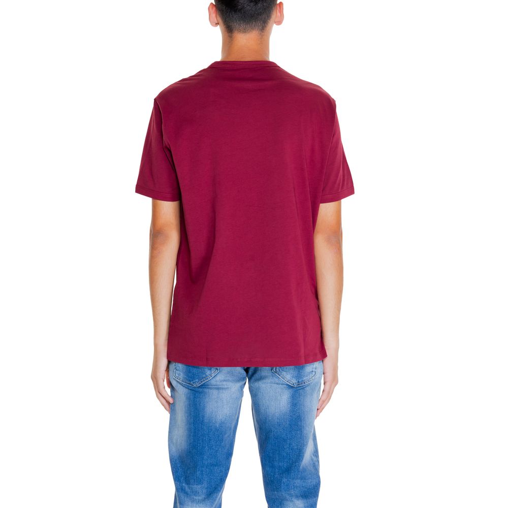 Бавовняна футболка Armani Exchange Bordeaux