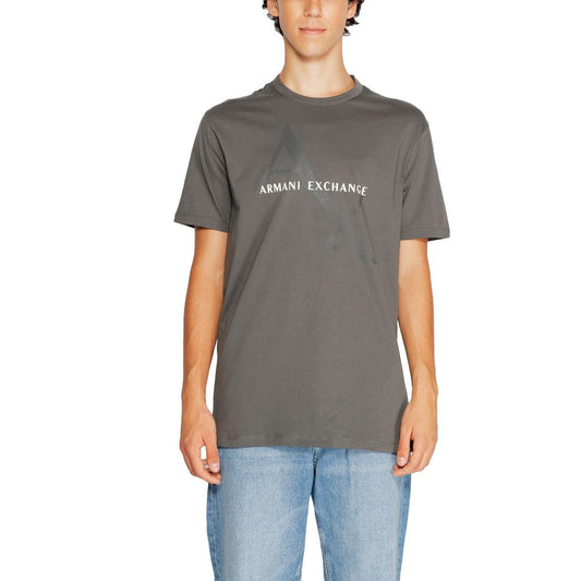 Сіра бавовняна футболка Armani Exchange
