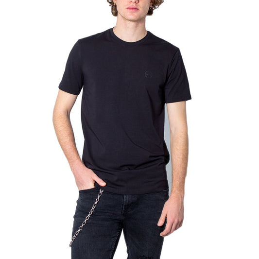 Чорна бавовняна футболка Armani Exchange