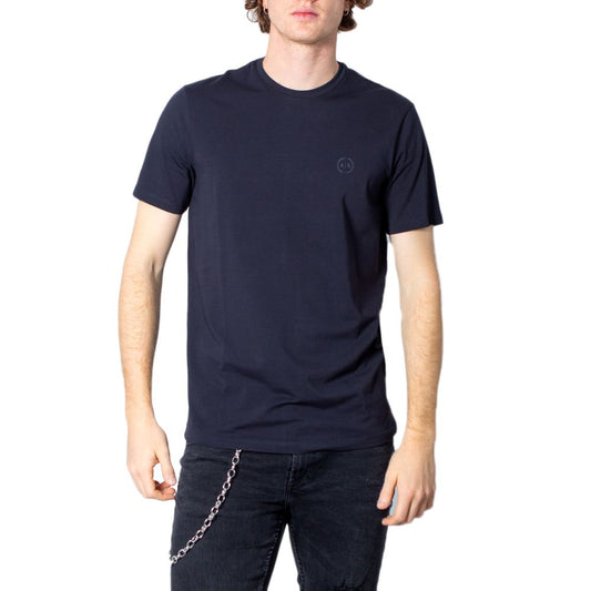 Синя бавовняна футболка Armani Exchange