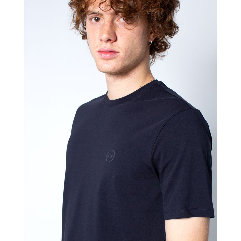 Синя бавовняна футболка Armani Exchange