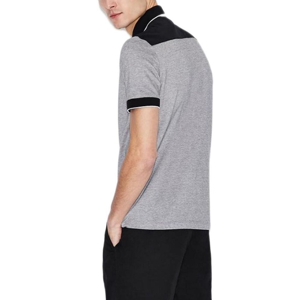Чорна бавовняна сорочка-поло Armani Exchange