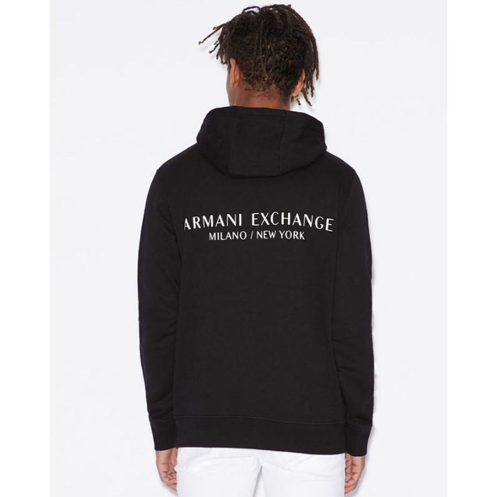 Чорний бавовняний светр Armani Exchange