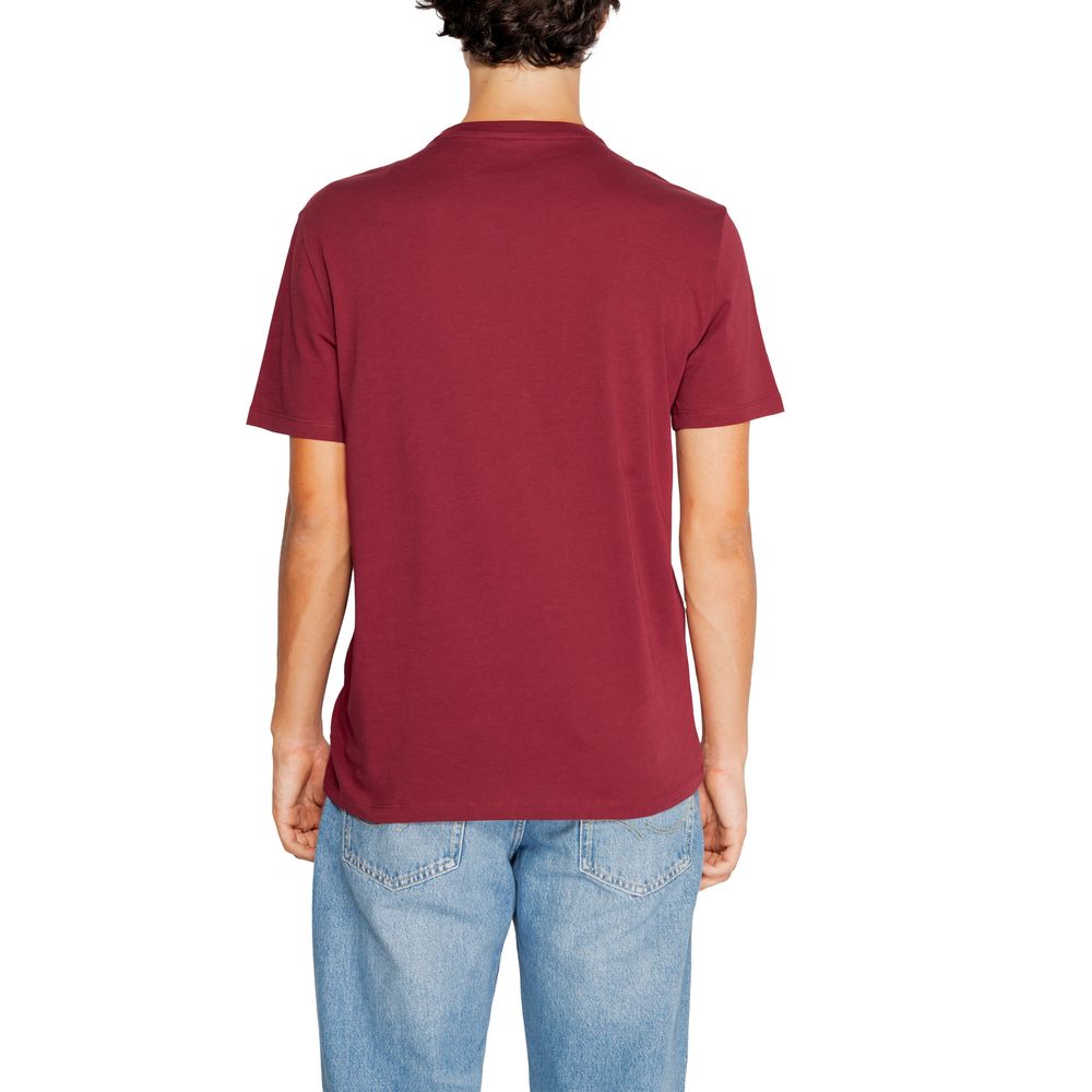Бавовняна футболка Armani Exchange Bordeaux