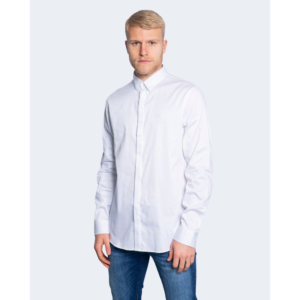 Біла бавовняна сорочка Armani Exchange