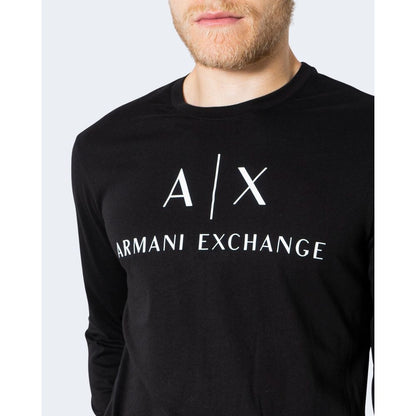 Чорна бавовняна сорочка Armani Exchange