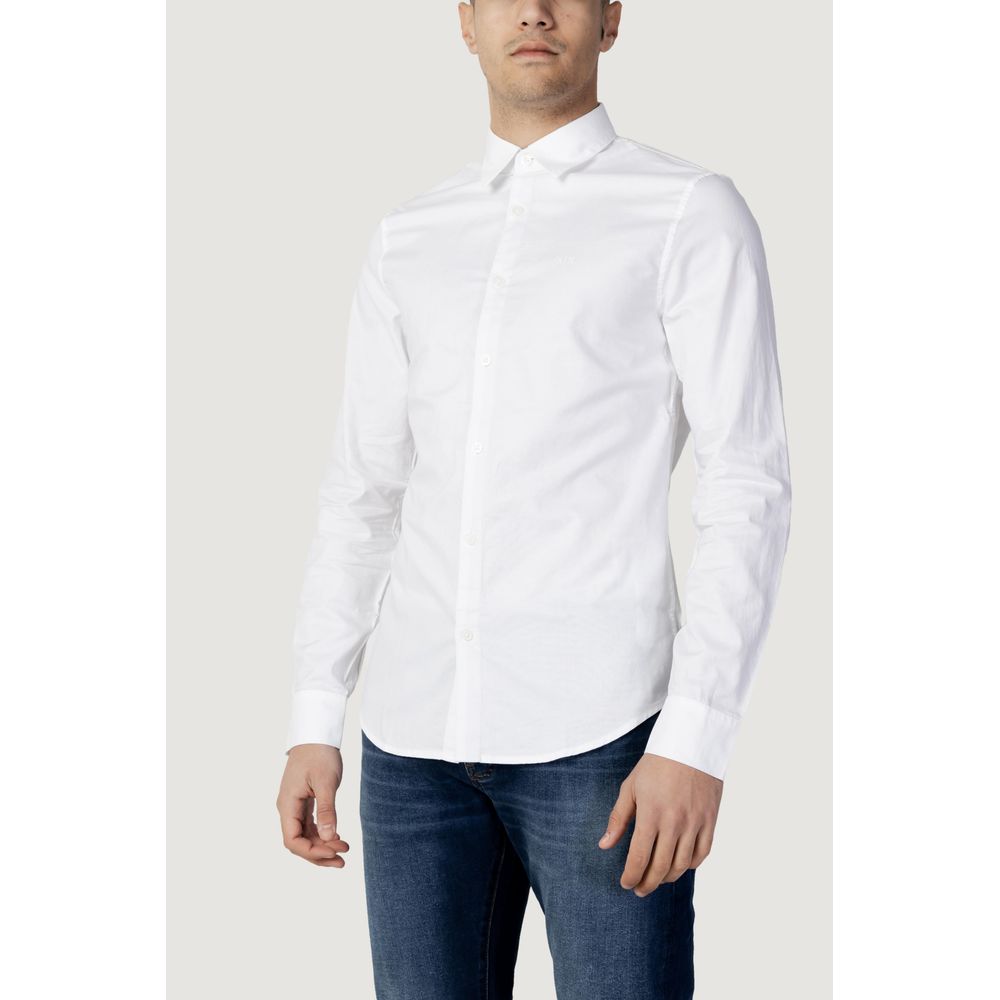 Біла бавовняна сорочка Armani Exchange