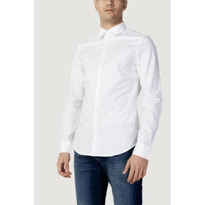 Біла бавовняна сорочка Armani Exchange