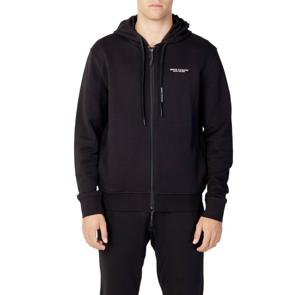 Чорний бавовняний светр Armani Exchange