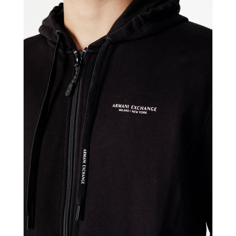 Чорний бавовняний светр Armani Exchange