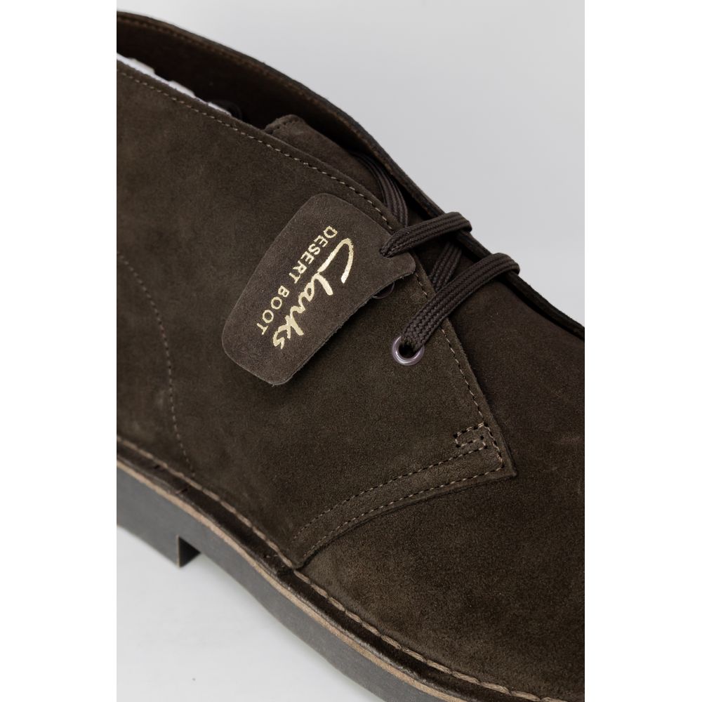 Коричневі шкіряні черевики Clarks