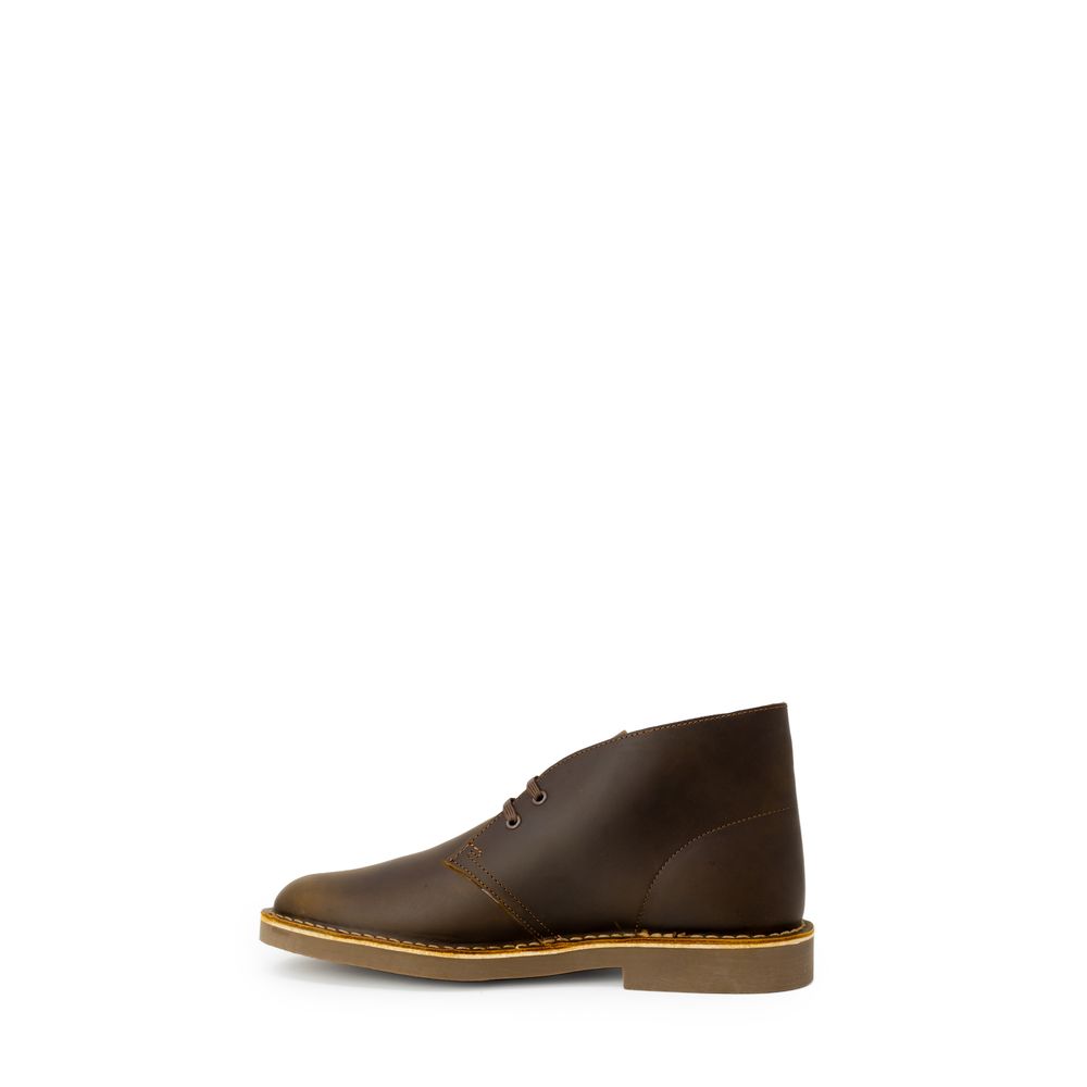 Коричневі шкіряні черевики Clarks
