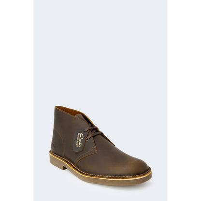 Коричневі шкіряні черевики Clarks
