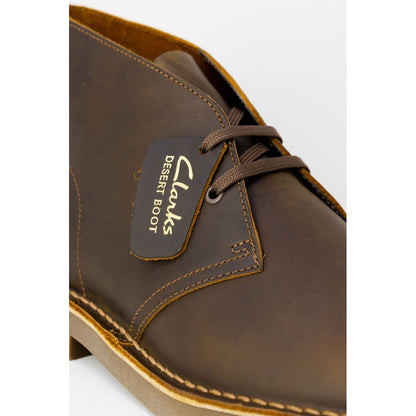 Коричневі шкіряні черевики Clarks
