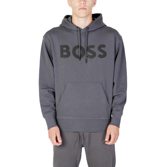Сірий бавовняний светр Hugo Boss