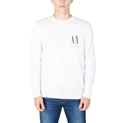 Біла бавовняна футболка Armani Exchange