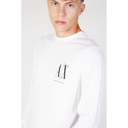 Біла бавовняна футболка Armani Exchange