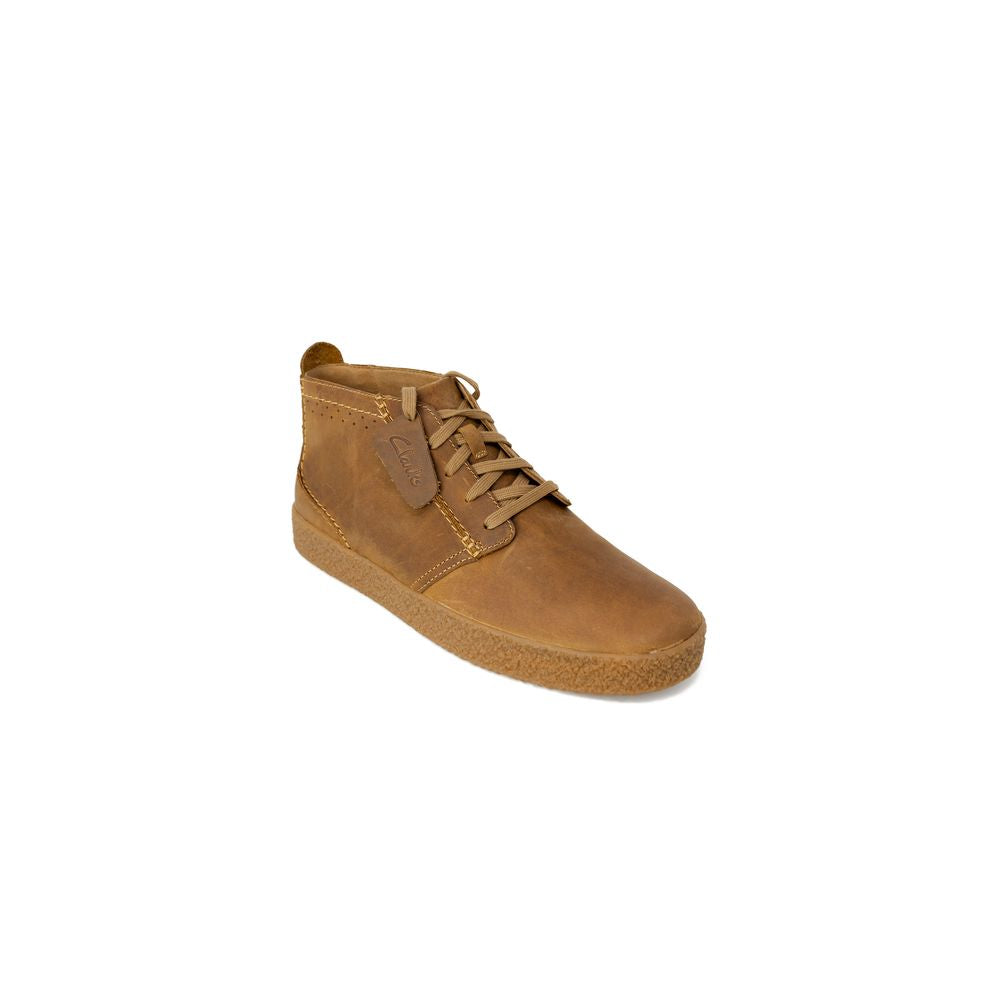 Бежеві шкіряні черевики Clarks