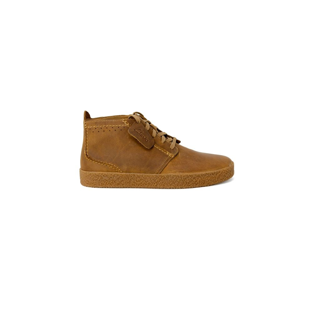 Бежеві шкіряні черевики Clarks