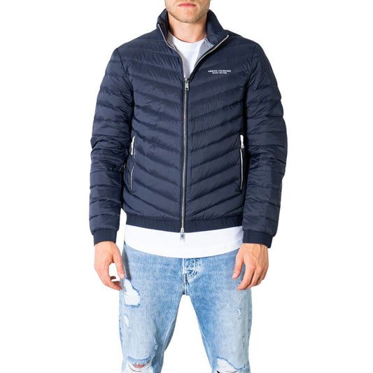 Синя поліестерова куртка Armani Exchange