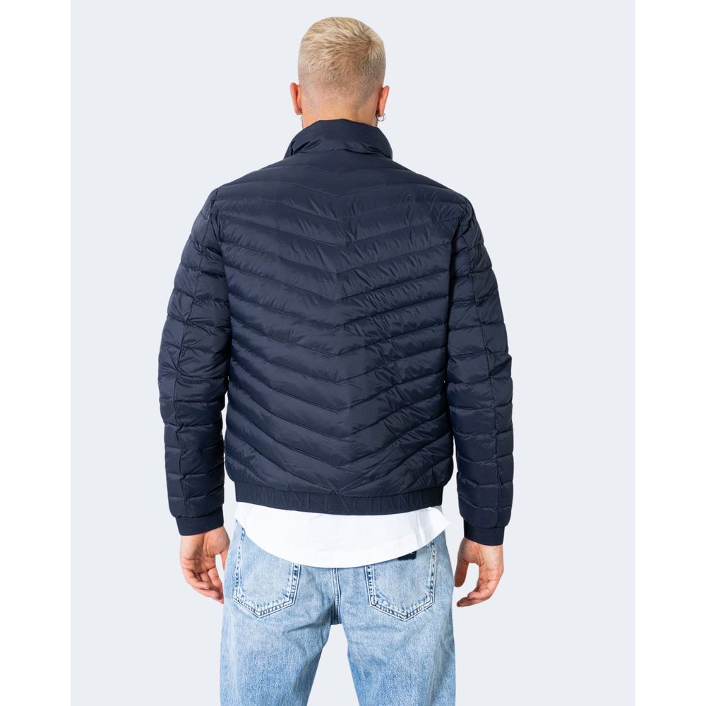 Синя поліестерова куртка Armani Exchange