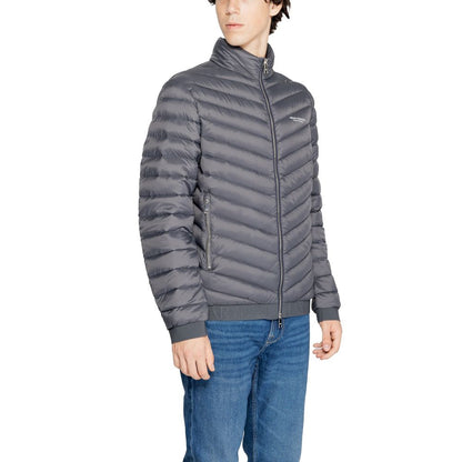 Сіра куртка з поліестеру Armani Exchange