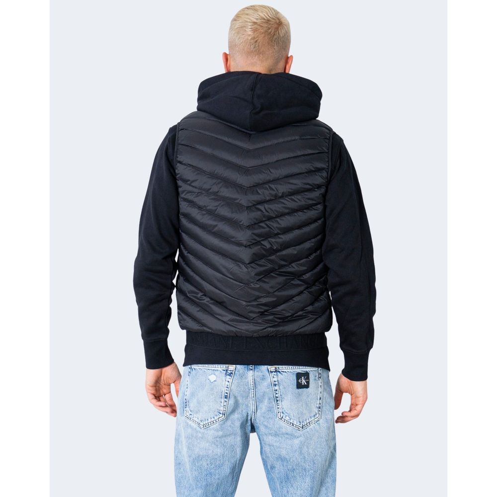 Чорна поліестерова куртка Armani Exchange