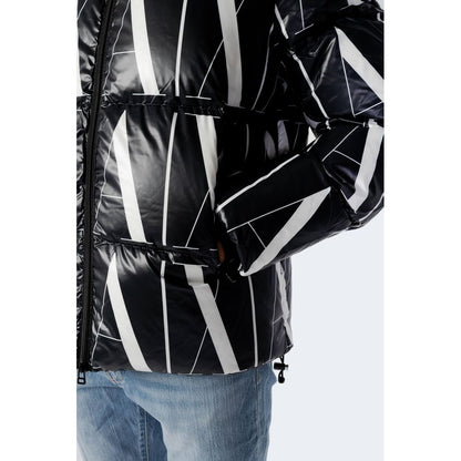 Чорна поліестерова куртка Armani Exchange