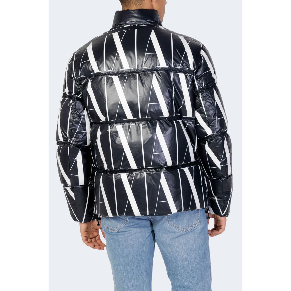 Чорна поліестерова куртка Armani Exchange