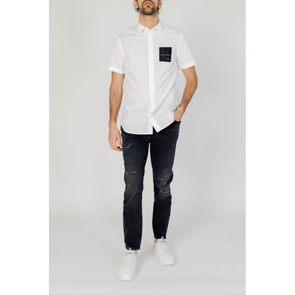 Біла бавовняна сорочка Armani Exchange