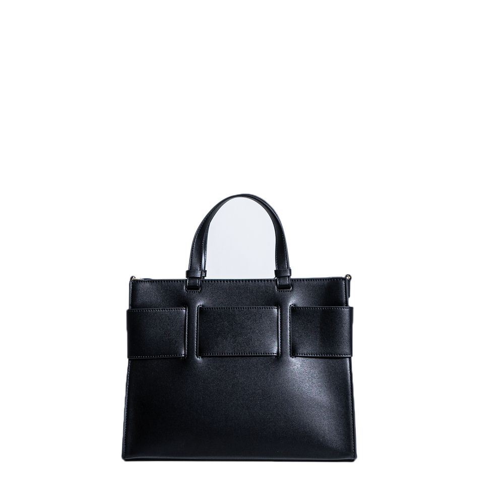 Чорна синтетична шкіряна сумка Armani Exchange