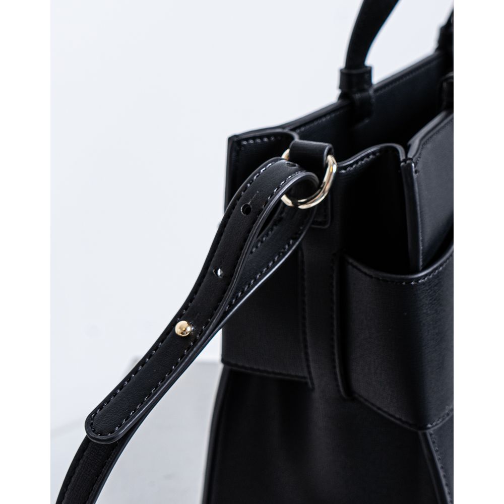 Чорна синтетична шкіряна сумка Armani Exchange