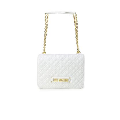 Біла поліетиленова сумочка Love Moschino