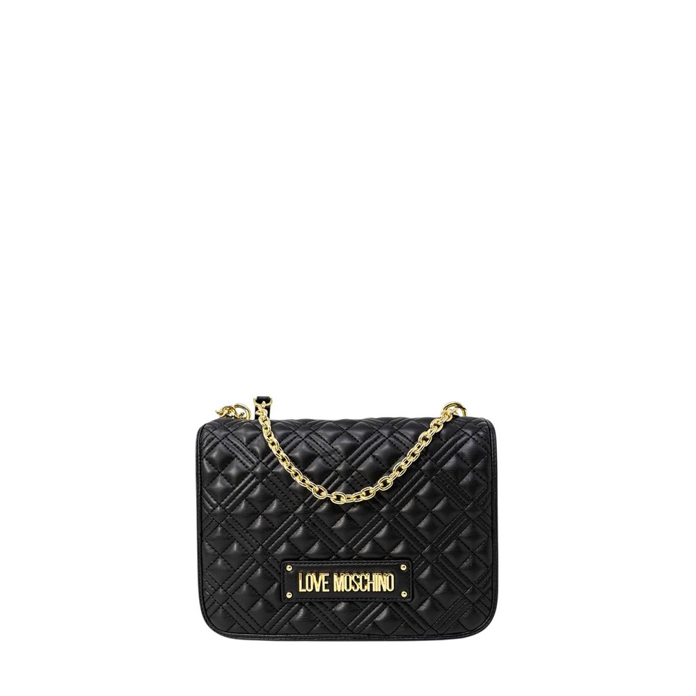 Чорна поліетиленова сумочка Love Moschino